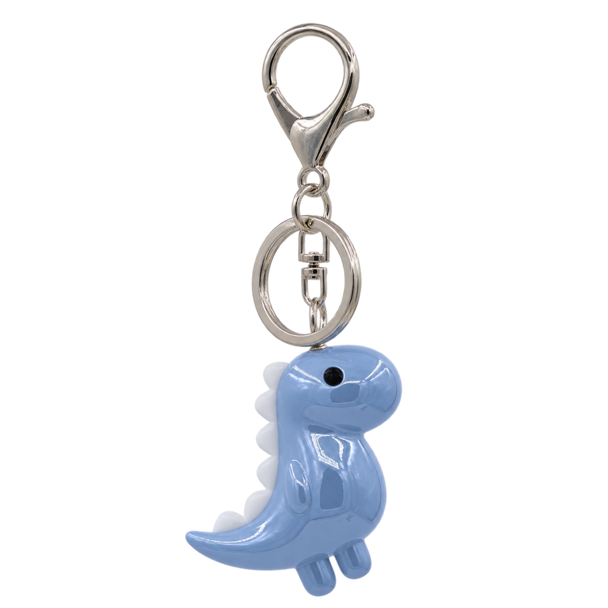 ACRYLIC DINOSAUR KEYCHAIN - DARK BLUE