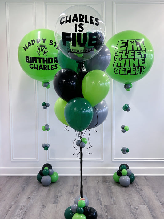 MINECRAFT BIRTHDAY BALLOON BUNDLE