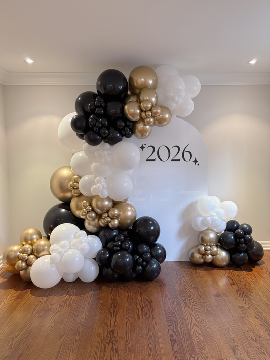 NEW YEAR'S EVE 2026 BACKDROP & BALLOONS ✨