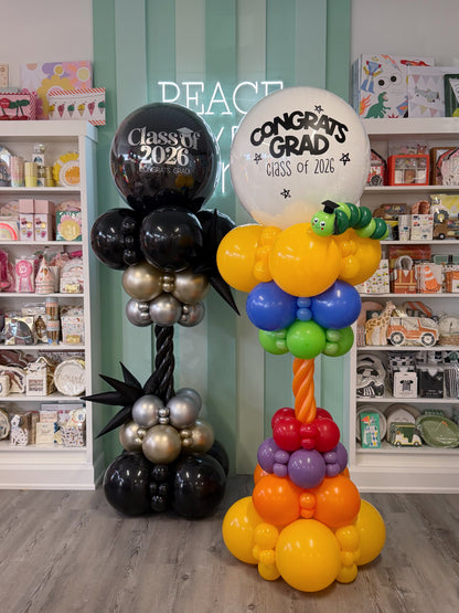 CUSTOM GRADUATION BALLOON TOWER