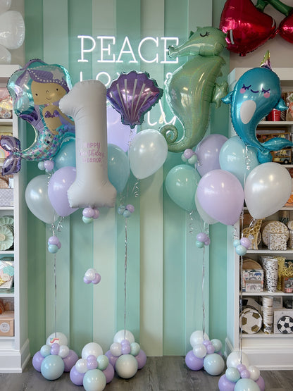 UNDER THE SEA BIRTHDAY BALLOON BUNDLE