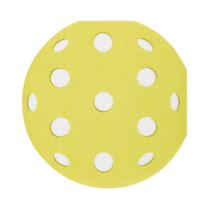 PICKLBALL SHAPED COCKTAIL NAPKINS