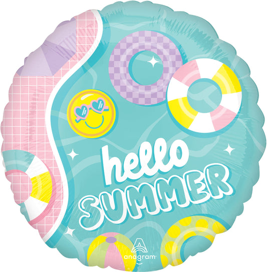 HELLO SUMMER STANDARD FOIL BALLOON