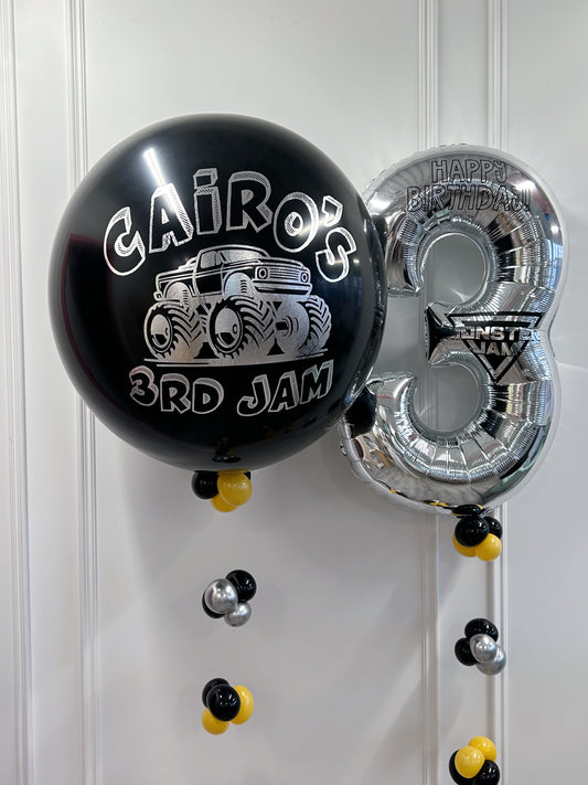 MONSTER JAM BIRTHDAY BALLOON BUNDLE