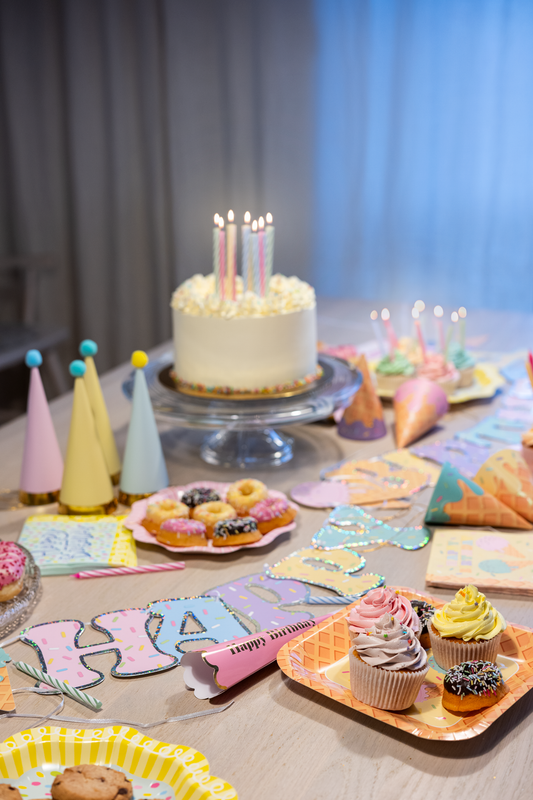 TALL PASTEL MINI PARTY HATS