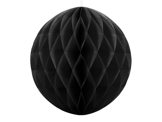 8 inch black honeycomb ball 