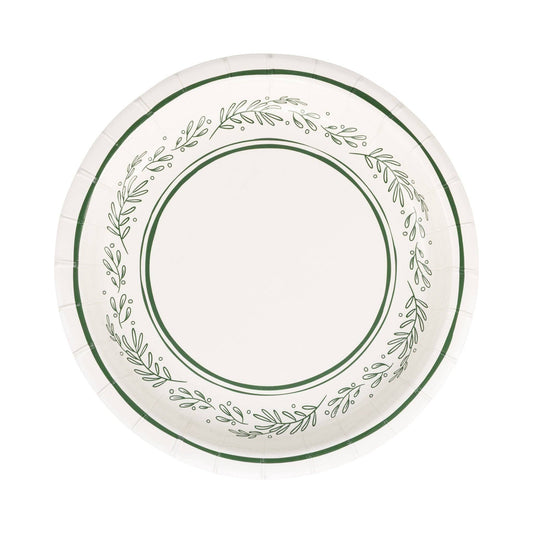 GREEN BOUGH EDGE PLATES