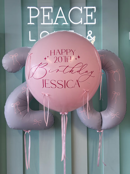 BOW BIRTHDAY BALLOON BUNDLE