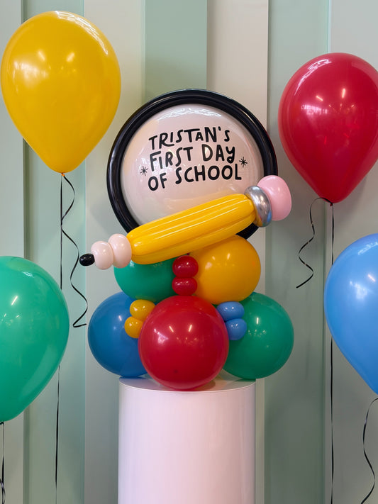 FIRST DAY OF SCHOOL BALLOON STACKER