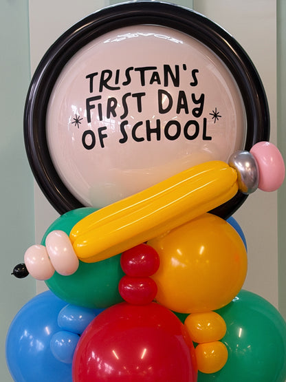 FIRST DAY OF SCHOOL PERSONALIZED BALLOON STACKER