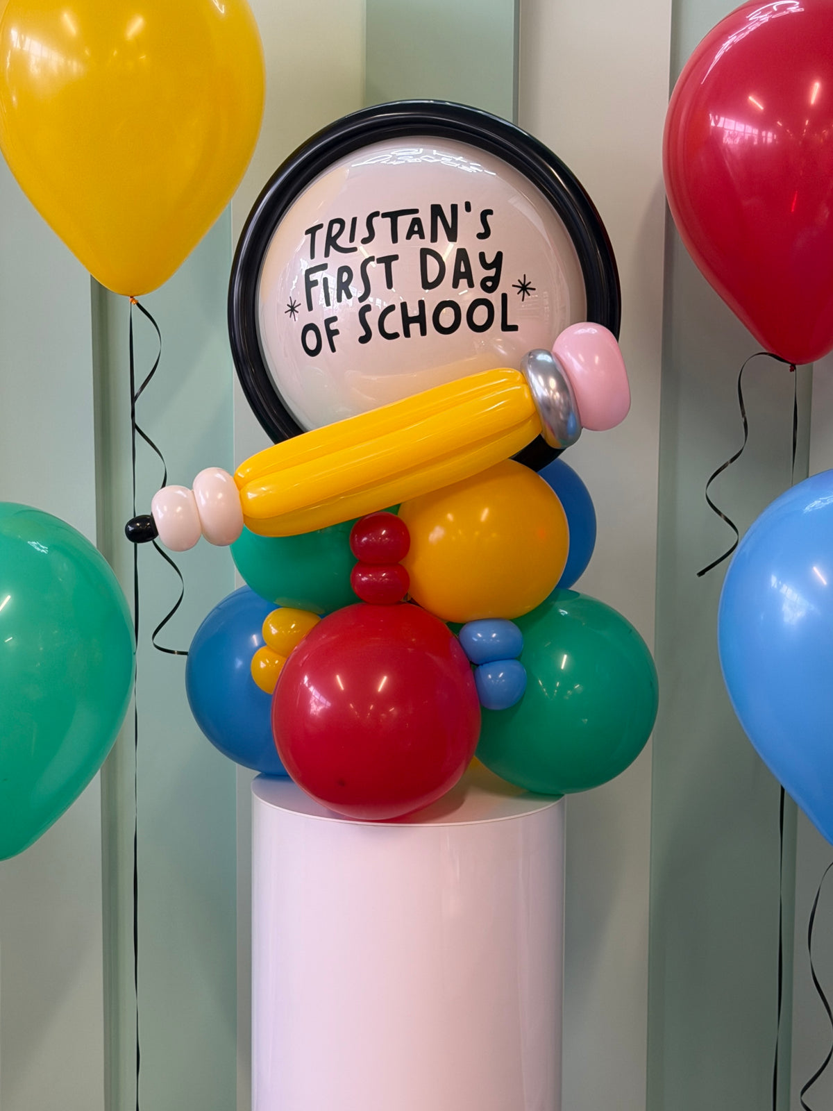 FIRST DAY OF SCHOOL BALLOON STACKER