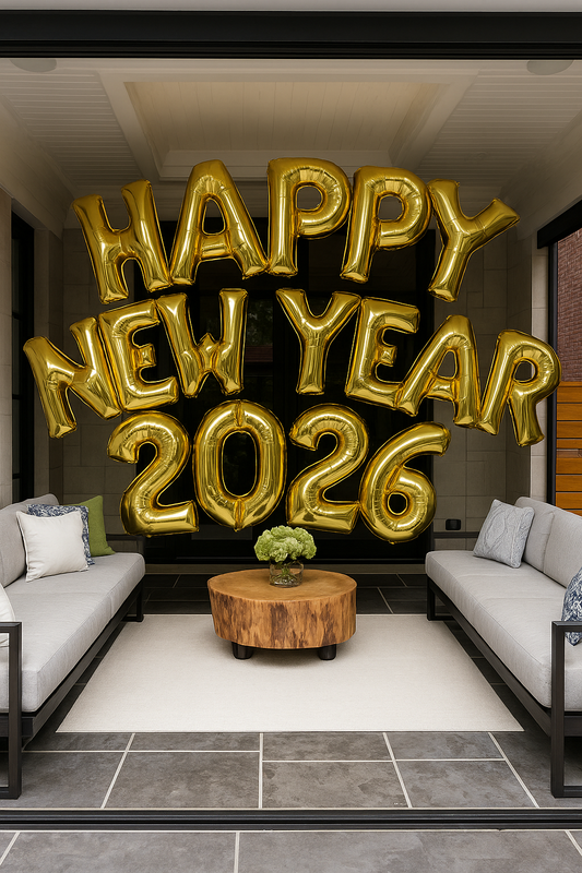 'HAPPY NEW YEAR 2026' FOIL BALLOONS ✨