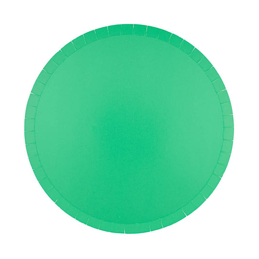 GREEN DESSERT PLATES