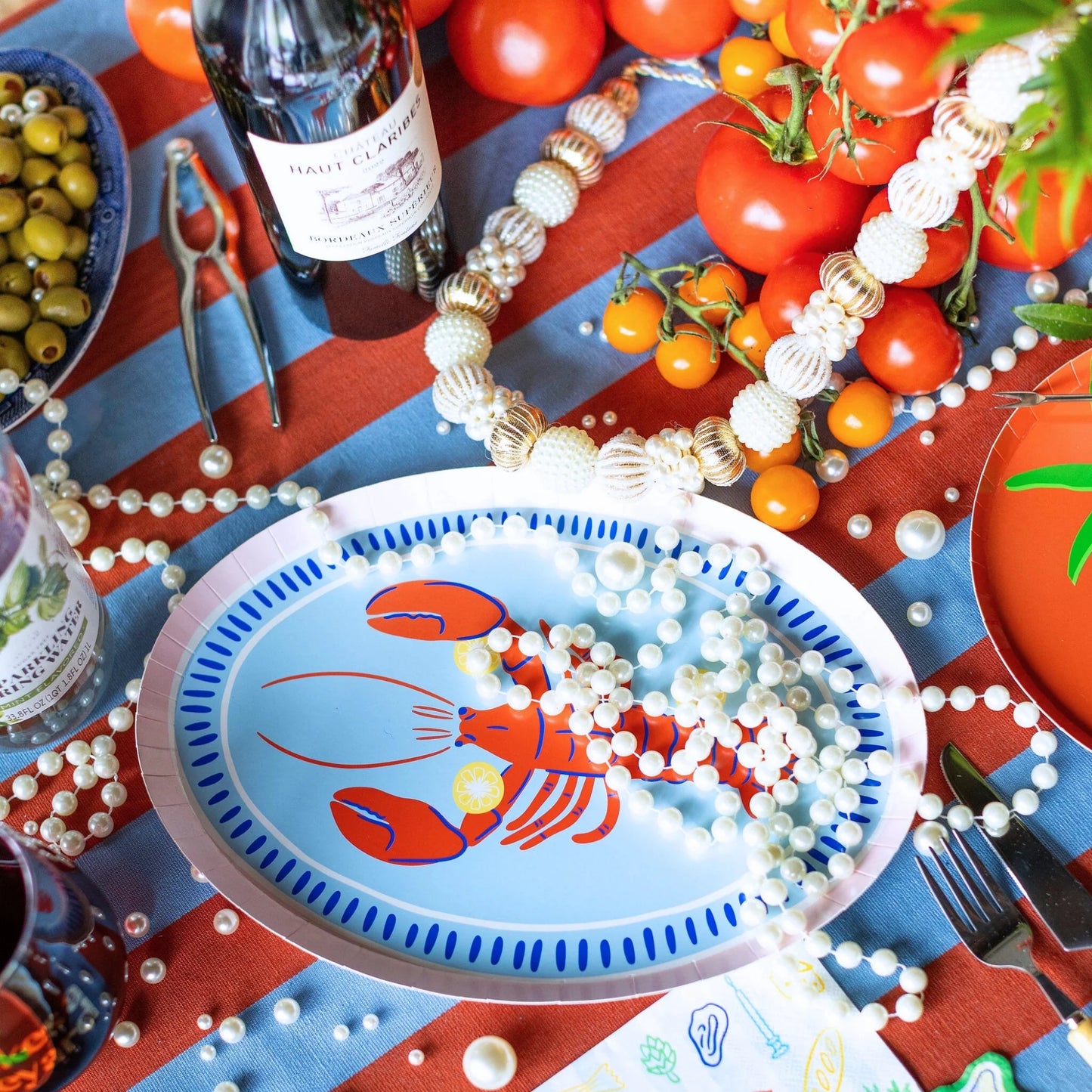 LE DINNER LOBSTER PLATTER CHARGER PLATES