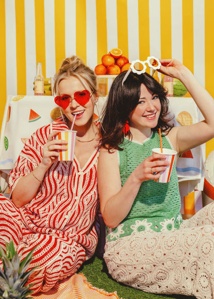 LARGE STRIPES PAPER CUPS