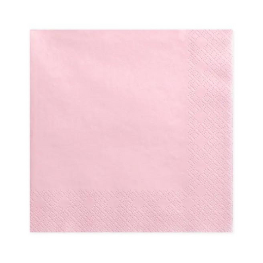 light pink dinner napkin