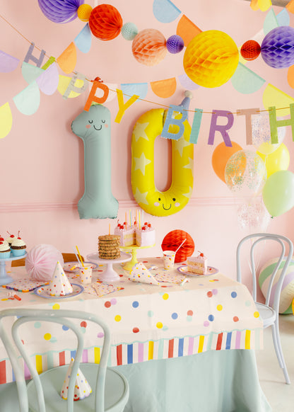 CONFETTI PAPER TABLECLOTH