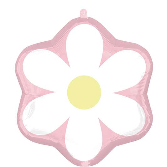 PINK & WHITE DAISY FOIL BALLOON