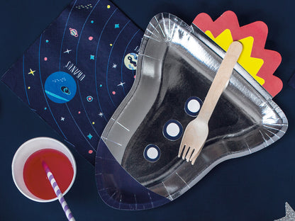 ROCKET SHIP PARTY PLATES