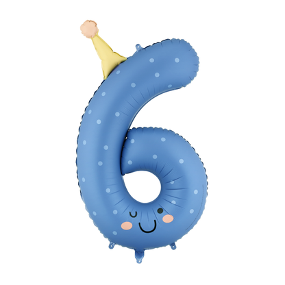 HAPPY PARTY NUMBER FOIL BALLOONS
