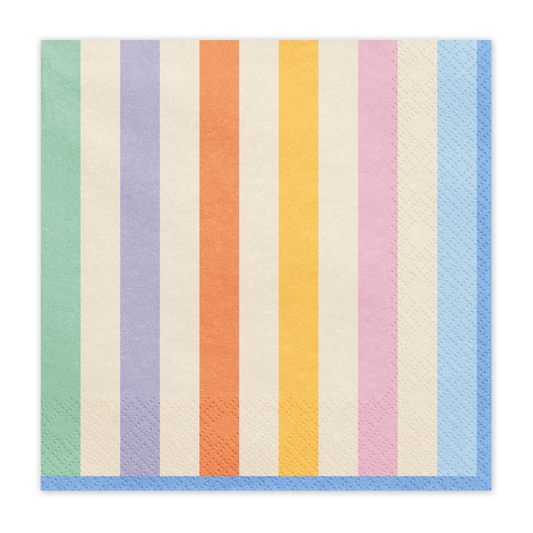 PASTEL STRIPE PAPER NAPKINS