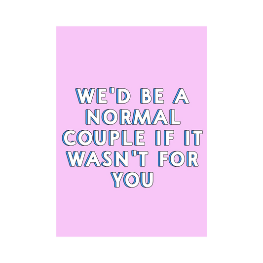 pink greeting card for couples