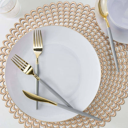 GREY & GOLD REUSABLE CUTLERY SET | 32 PIECES