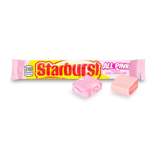 all pink starburst fruit chews