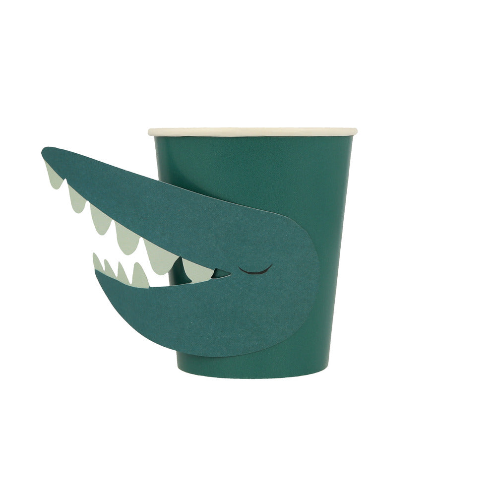 Animal Parade Character Cup featuring a green crocodile with 3D snout and teeth, available in Toronto and shipping across Canada
