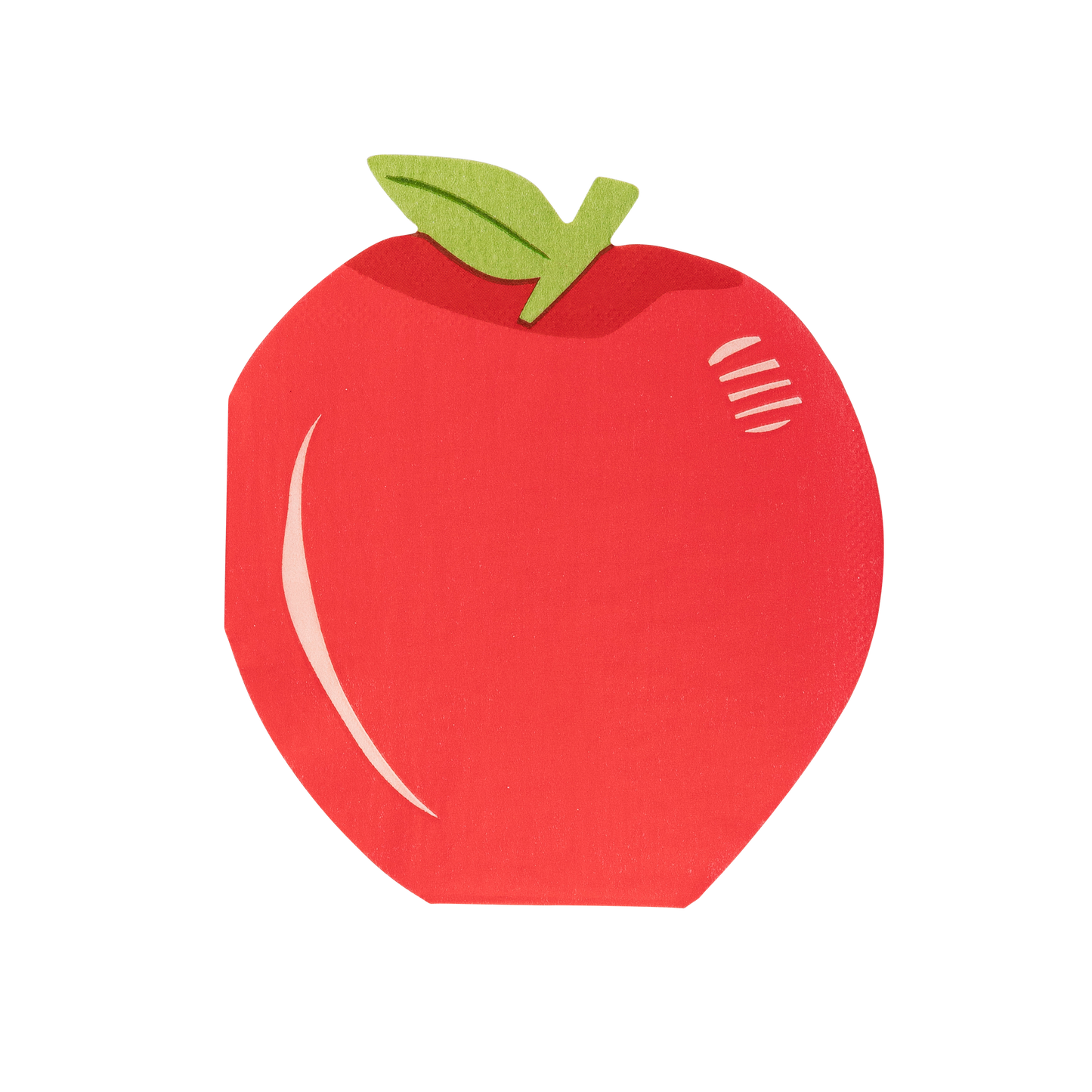 apple shaped napkins - pack of 24 