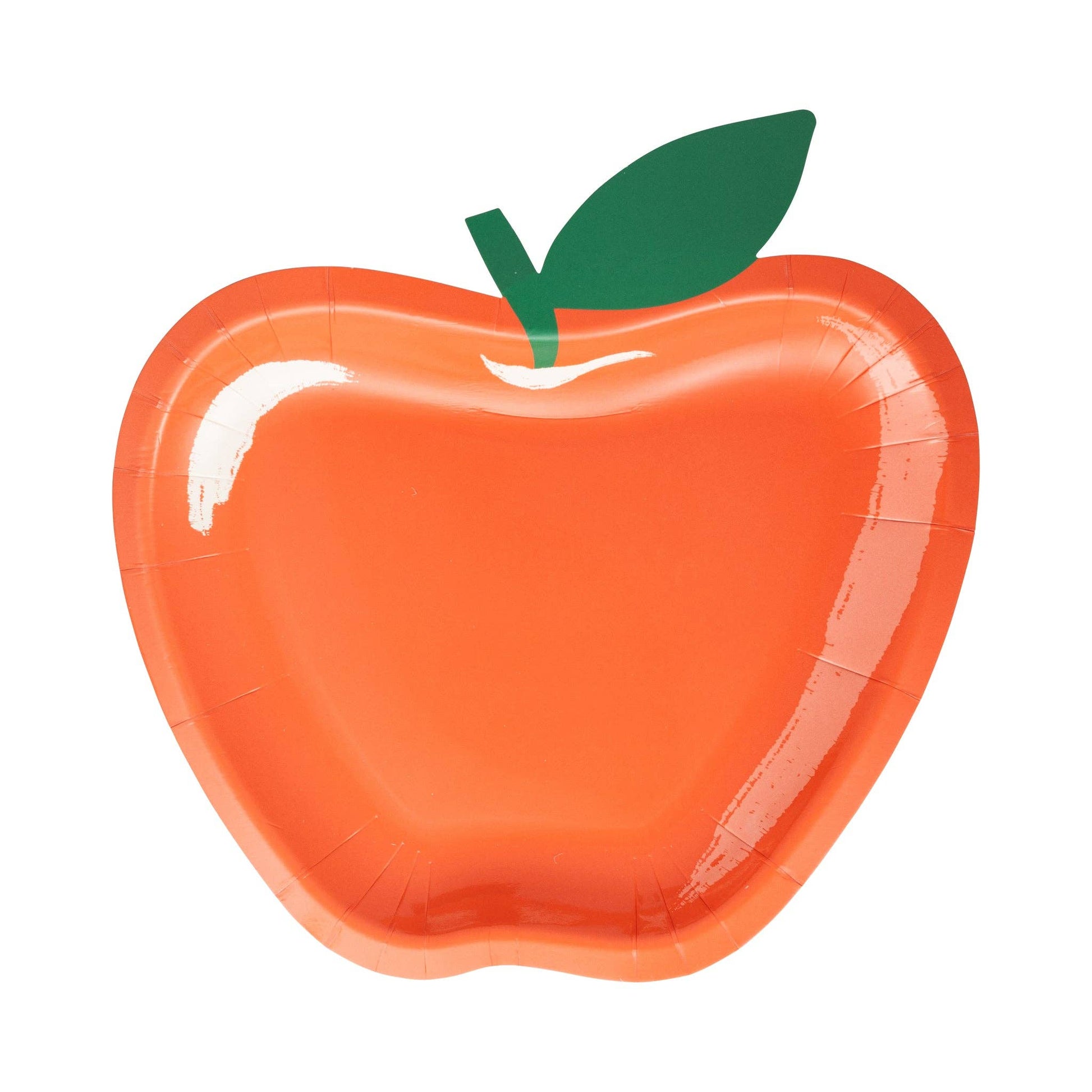apple shaped paper plates - pack of 8 
