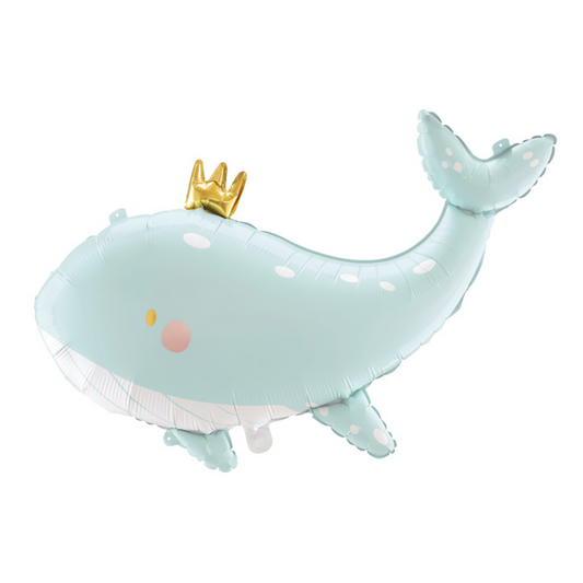 baby whale foil balloon