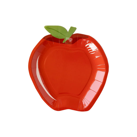 APPLE SHAPED PAPER PLATES