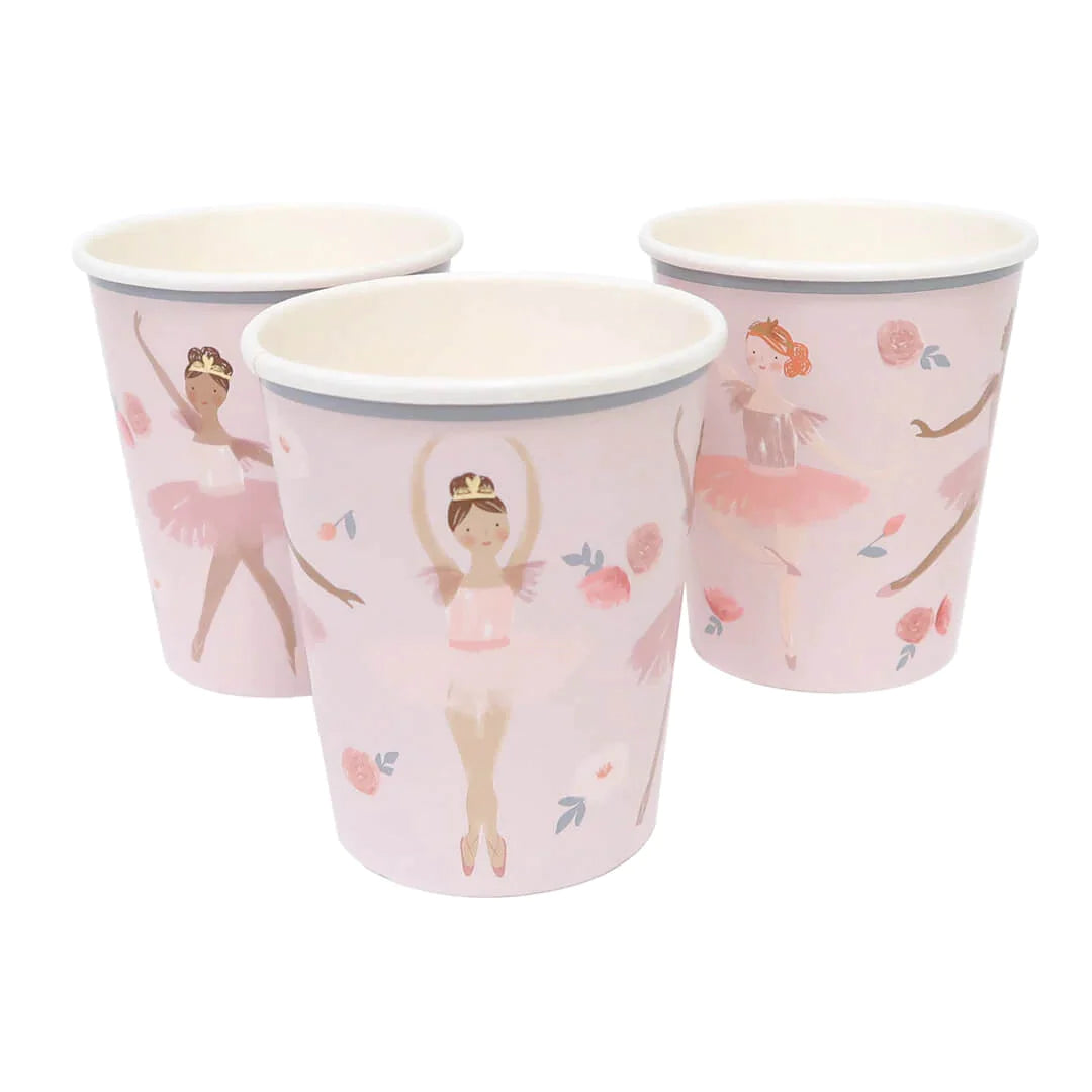 three ballerina cups