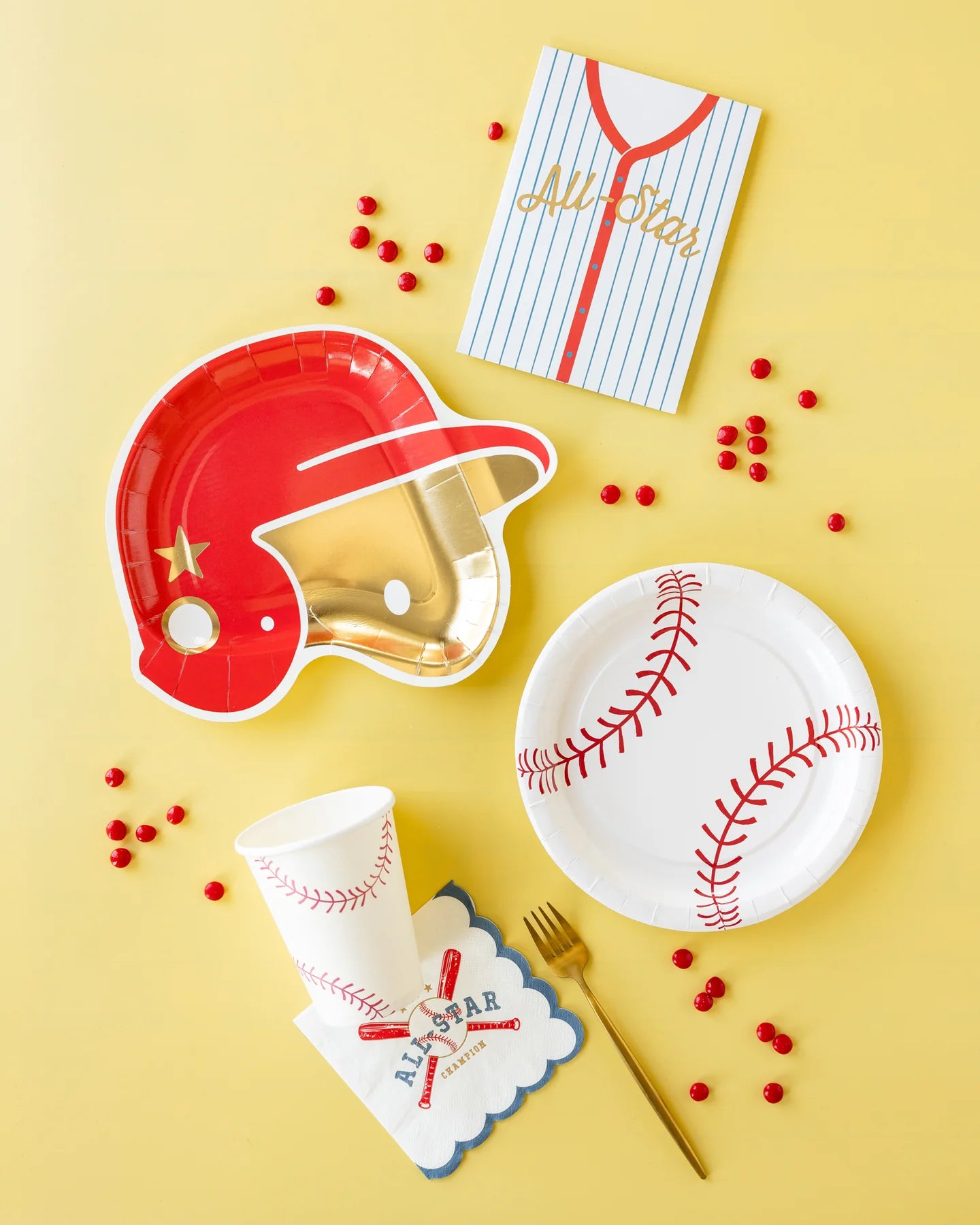 baseball all star paper cups