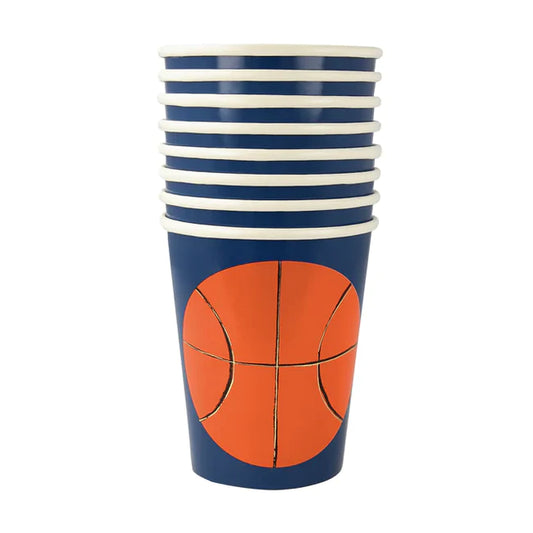 basketball cups by meri meri