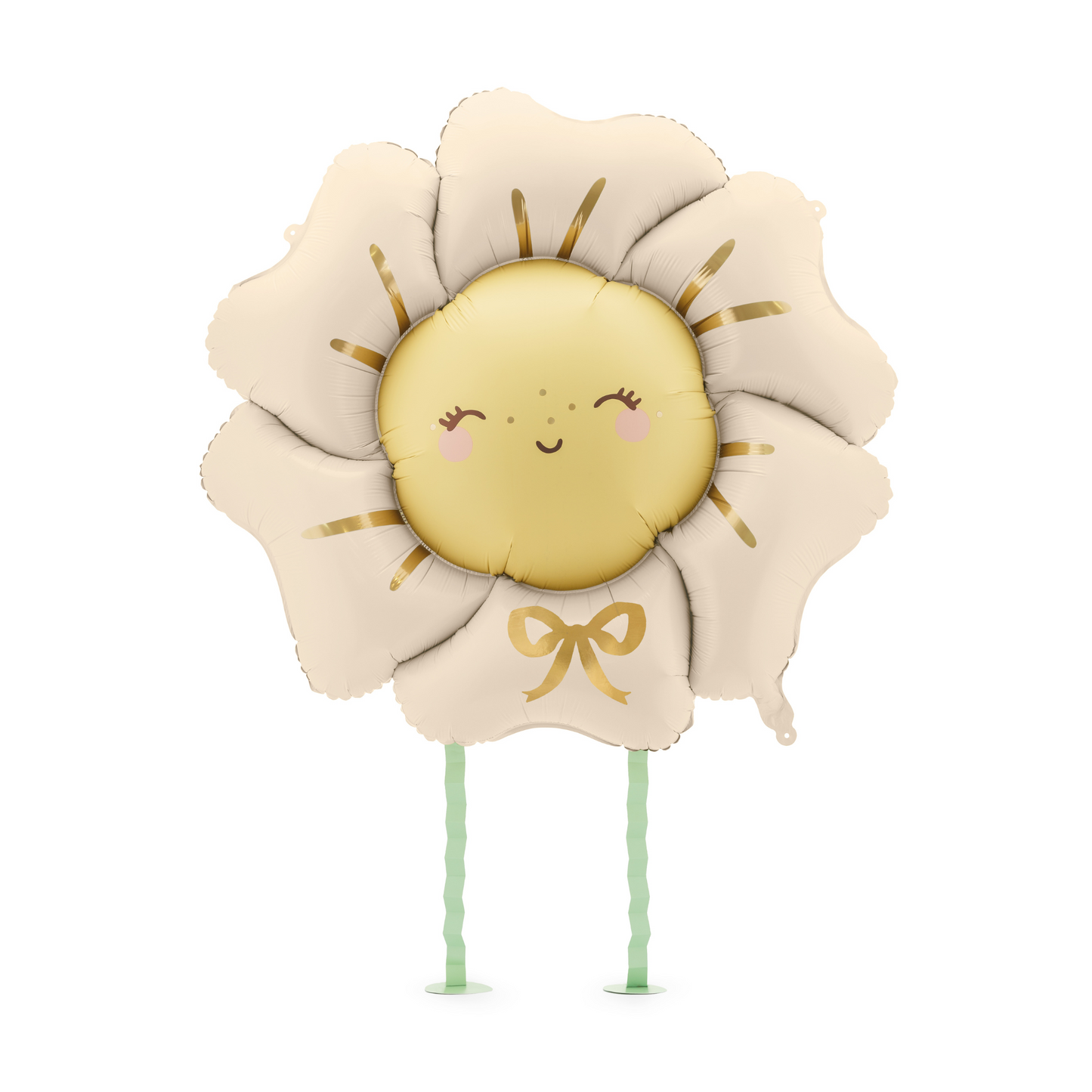 smiley blush flower foil balloon sold at Confetti My Party in Toronto