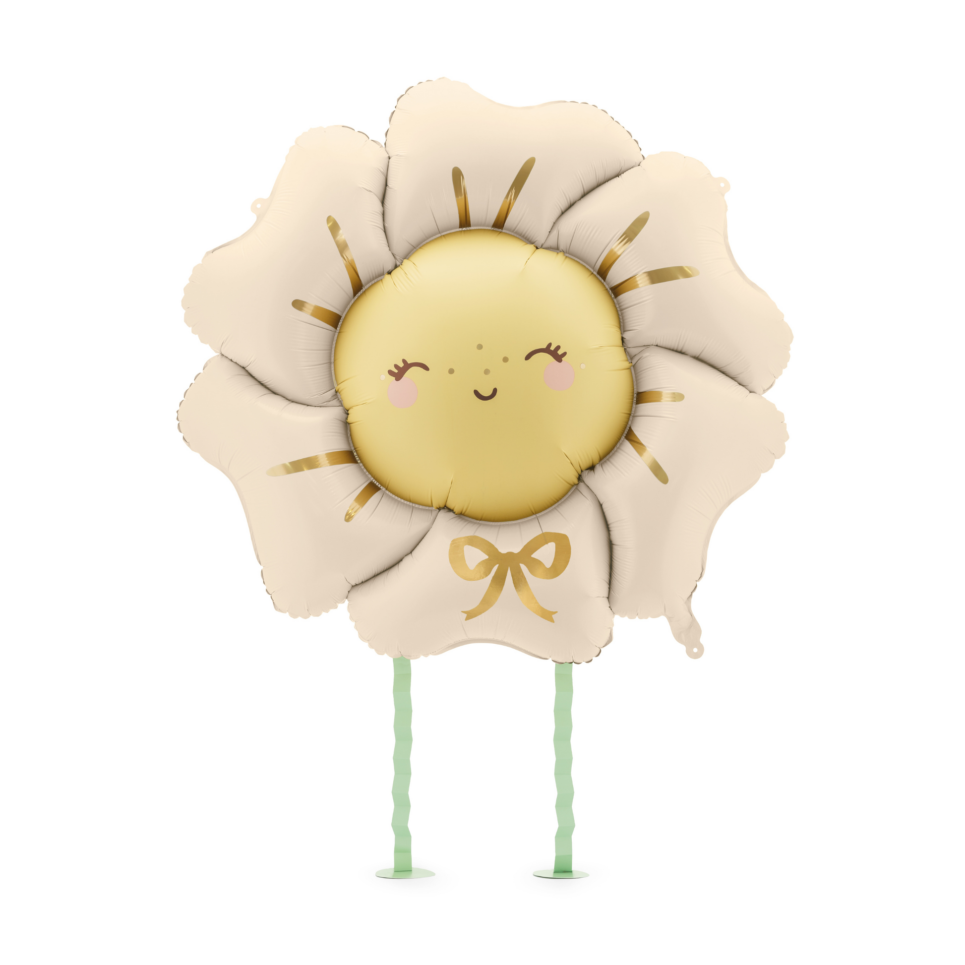 smiley blush flower foil balloon sold at Confetti My Party in Toronto