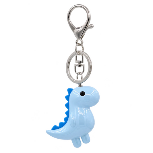 ACRYLIC DINOSAUR KEYCHAIN - BLUE