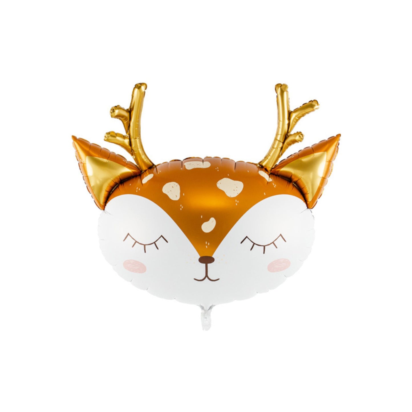 foil balloon with blushing deer face