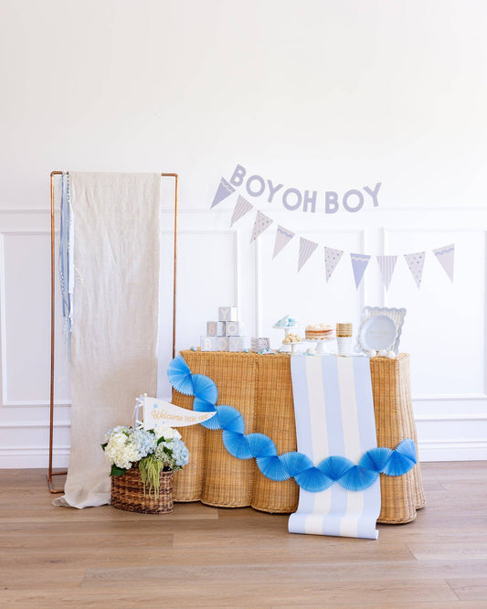 'BOY OH BOY' BLUE BANNER SET