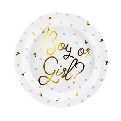 BOY OR GIRL PAPER PLATES