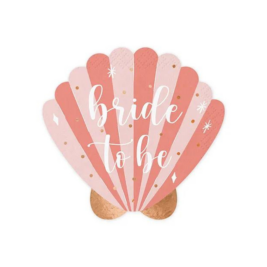 BRIDE-TO-BE SEASHELL NAPKINS