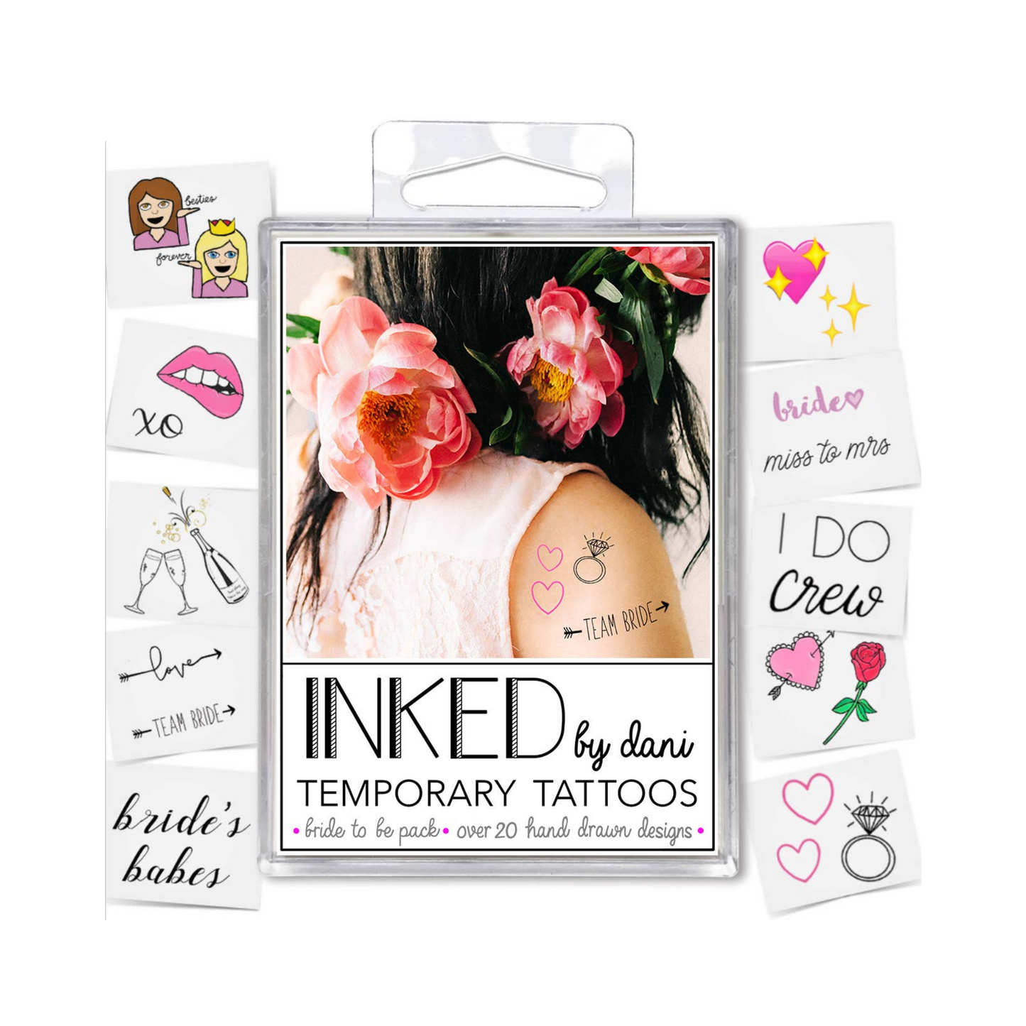bride to be temporary tattoos