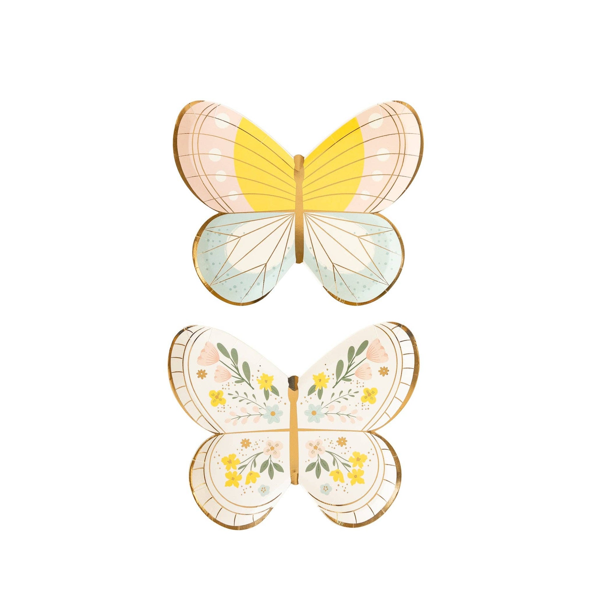 Scalloped butterfly design party plate, ideal for parties across Canada, including Toronto.