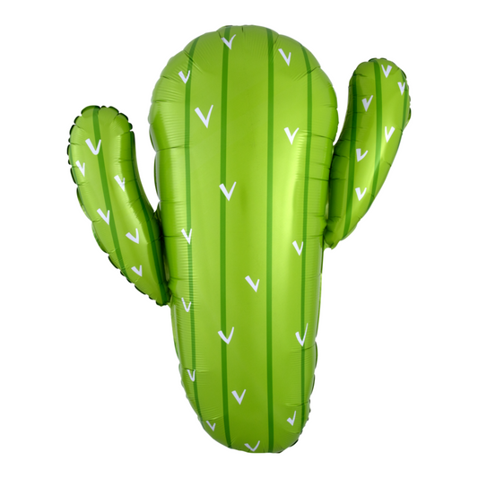 green cactus foil balloon
