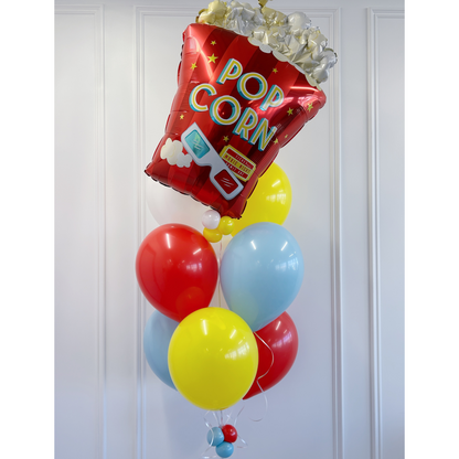 movie night pop corn balloon bundle