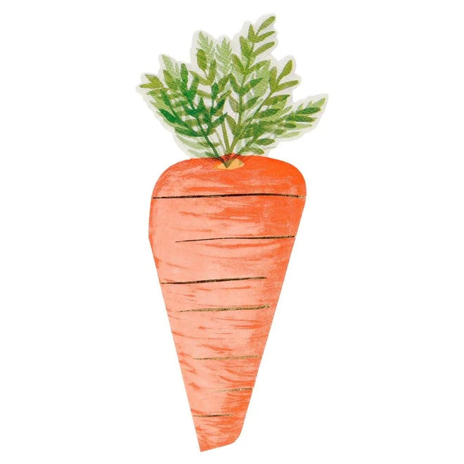 carrot napkins by meri meri