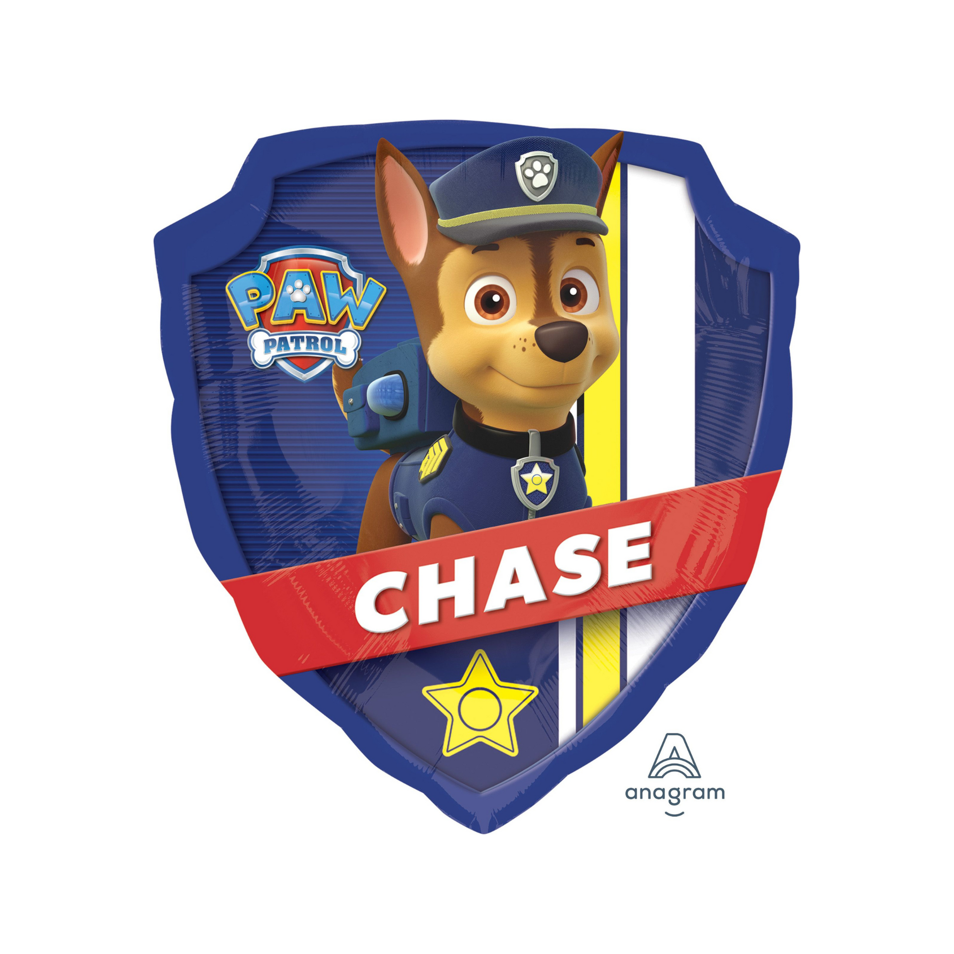 chase double sided foil balloon - paw patrol