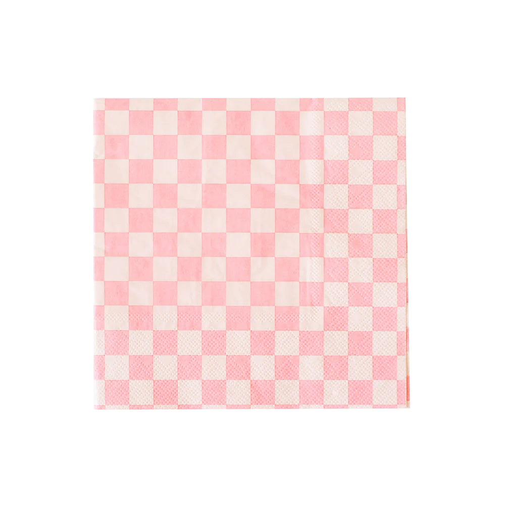 check it tickle me pink cocktail napkins by Jollity & co